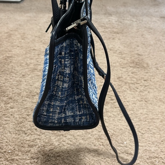 blue tweed kate spade crossbody bag - Picture 3 of 7